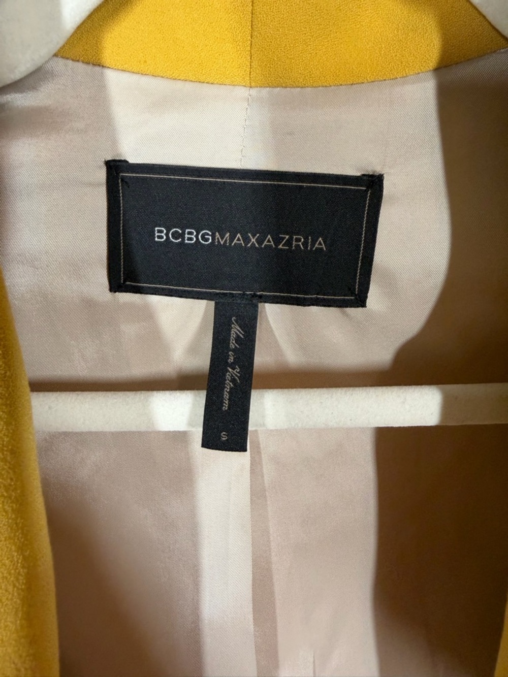 BCBGMAXAZRIA | Bowie Blazer Jacket Yellow Women's Size Small - Picture 5 of 13